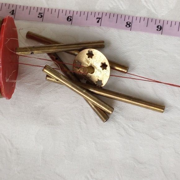 Vintage Plastic Christmas Santa reindeer Wind Chimes Read - Picture 8 of 9